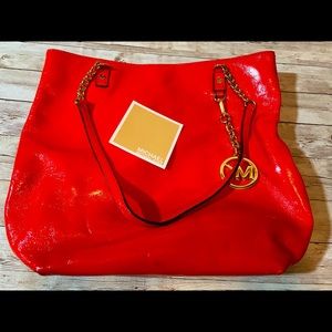 Michael Kors orange/red bag